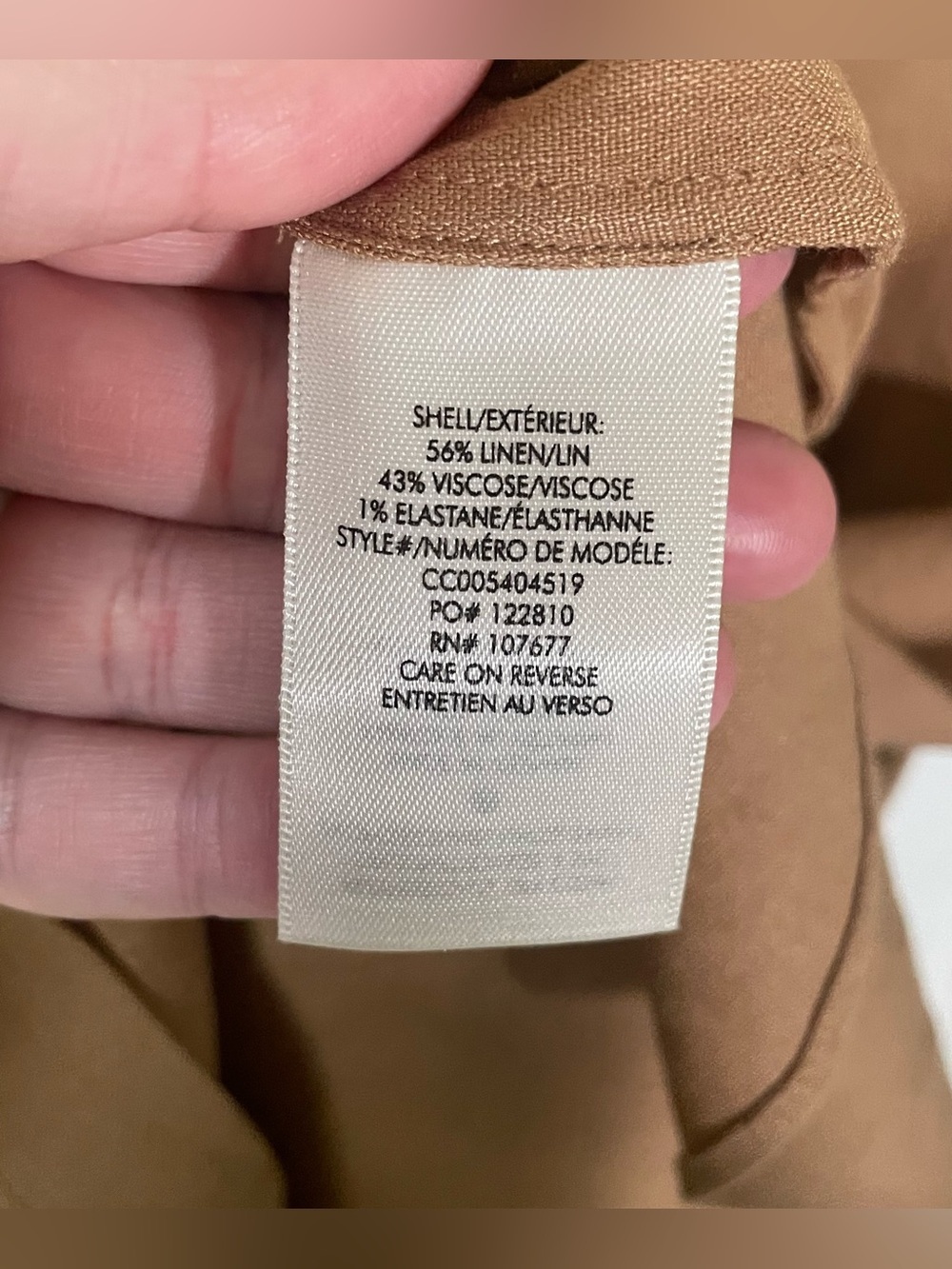 Alice + Olivia Dress Size Small Linen Blend Tan Utilitarian Neutral Mini Minimal - Picture 6 of 7